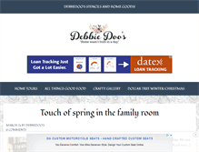 Tablet Screenshot of debbie-debbiedoos.com